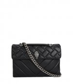 Leather Kensington X Bag Silver Black Shoulderbag