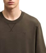 Ami D Coeur Boxy Dark Coffee T- Shirt