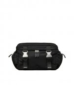 Ami De Coeur Messenger Black Nylon Bag