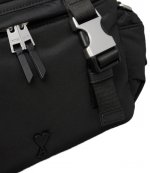 Ami De Coeur Messenger Black Nylon Bag