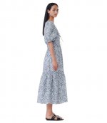 Printed Cotton Long Smock Dress
