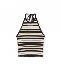 Future Viscose Rib Halterneck Top