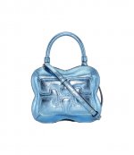 Butterfly Blue Curacao Metallic Small Crossbody Bag