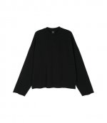 Crewneck Wide Raw Edge New Diagonal Black Stone+Darkened Blk Sweter