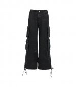 Off Black Trianon Cargo Mid Canvas Traouser
