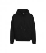 Hoodie Coulisse New Diagonal Black+44 Solid Risk Red