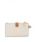 Jet Set Vanilla DBLZP Wristlet Wallet