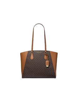 Taryn Brn/Acorn Brown Logo lG MF TZ Tote