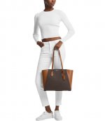 Taryn Brn/Acorn Brown Logo lG MF TZ Tote