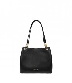 Kensington Black Lg Shldr Tote Bag