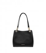 Kensington Black Lg Shldr Tote Bag