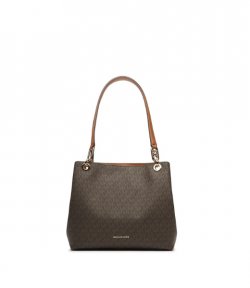 Kensington Brn Acorn Lg Tote Bag