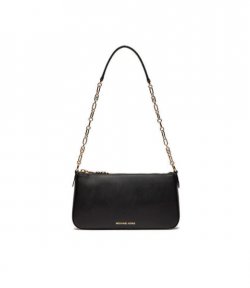 Empire Black Md Chain Pouchette Leather