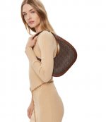 Preston Brn Luggage Sm Crescent Tz Shoulder Bag