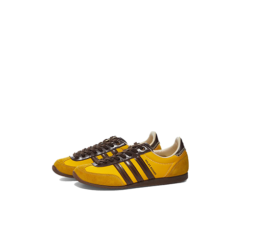 Wales Bonner Hazy Yellow Spice Yellow Dark Brown Japan Shoes