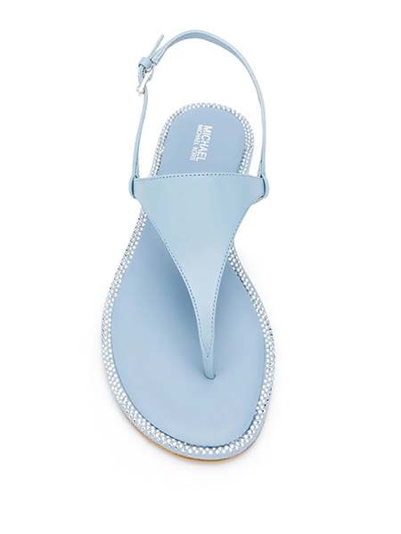 MICHAEL MICHAEL KORS ENID THONG POWDER BLUE SANDAL