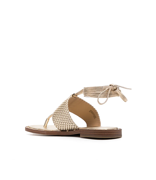Jagger Pale Gold Flat Sandal