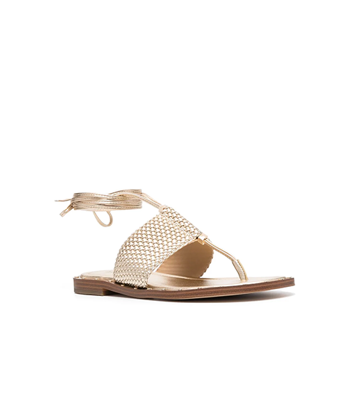 Jagger Pale Gold Flat Sandal