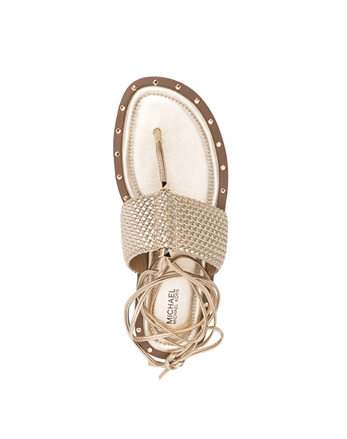 Jagger Pale Gold Flat Sandal