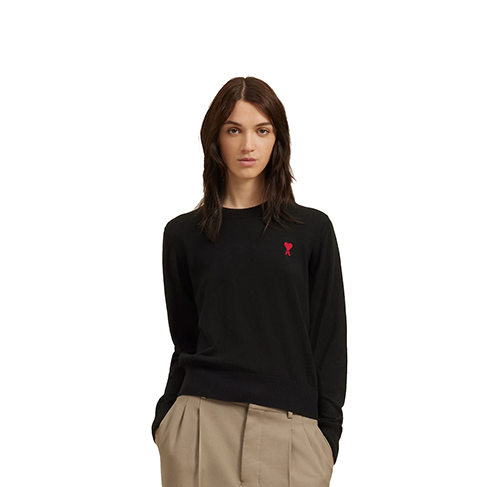 Ami De Coeur Embroidery Sweater