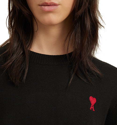 Ami De Coeur Embroidery Sweater