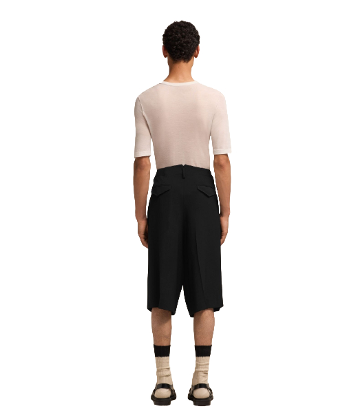 Wide Leg Long Bermuda