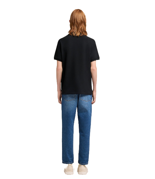 Red Ami De Coeur Black Pique Polo Shirt