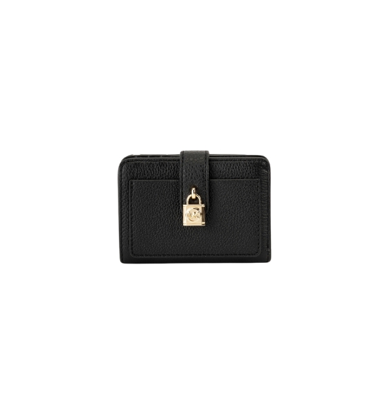 Scarlett Black Leather Sm Tab Pocket Wallet