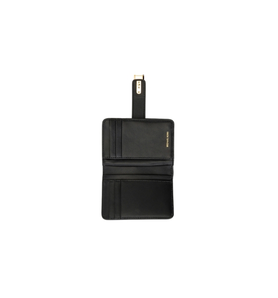 Scarlett Black Leather Sm Tab Pocket Wallet
