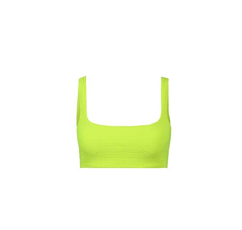 Bikini Top With Square Neckline Glowstick