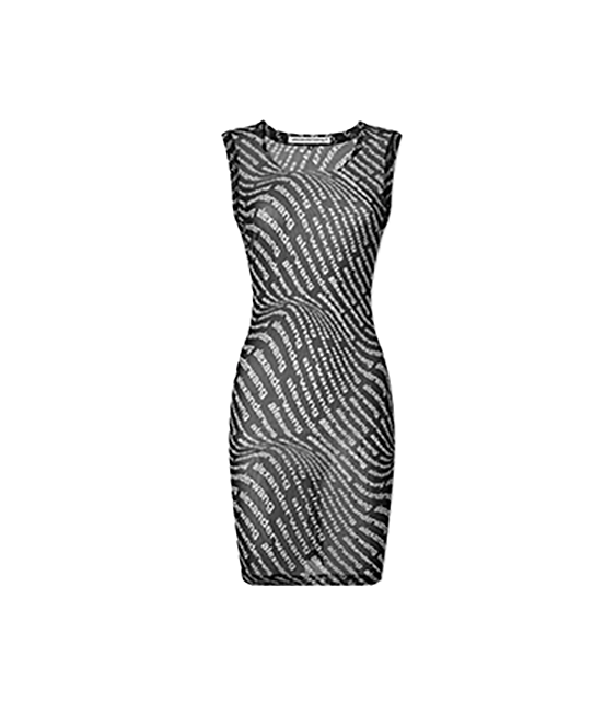 Sleeveless Black White Dress