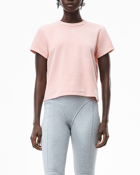 Short Sleeve Baby Pink Tee With Hitfix Logo
