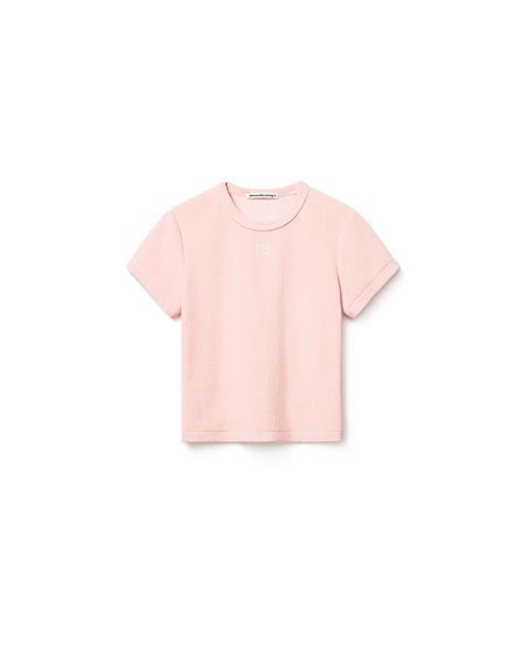 Short Sleeve Baby Pink Tee With Hitfix Logo