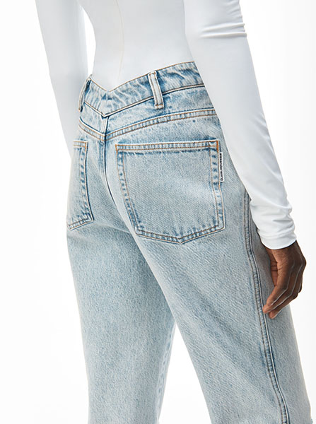 Pebble Bleach Denim Pants
