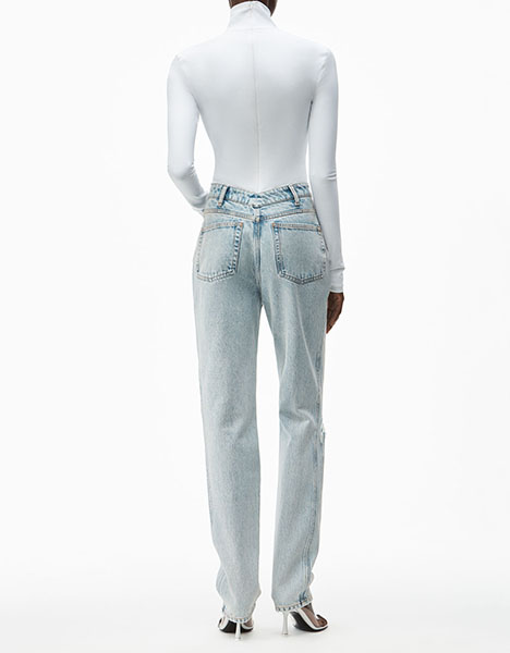 Pebble Bleach Denim Pants