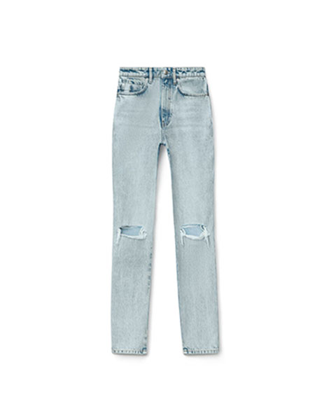 Pebble Bleach Denim Pants