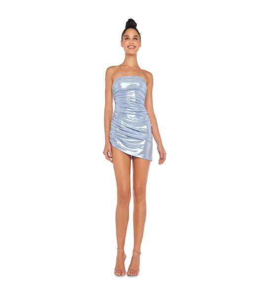 Strapless Diana Pickleball Misty Blue Dress