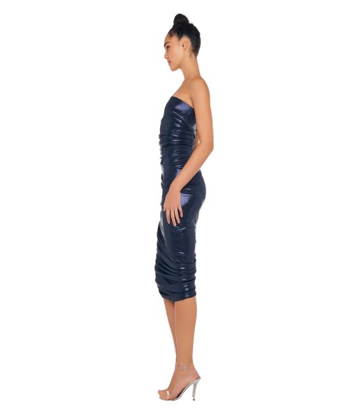 Strapless Diana True Navy Dress To Knee