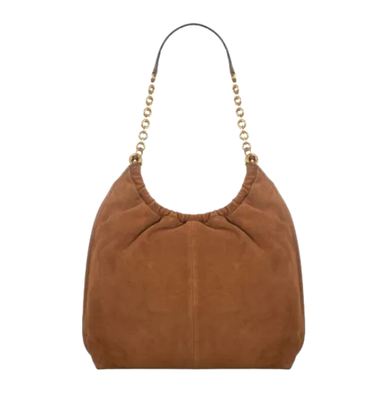 Indie Loden Leather Large Cinch Shoulder Bag