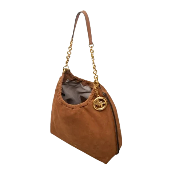Indie Loden Leather Large Cinch Shoulder Bag
