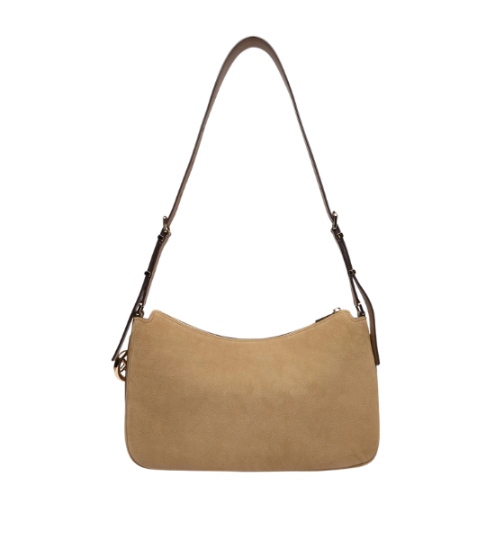 Khaki Nolita Leather Medium Tz Conv Shoulder Bag