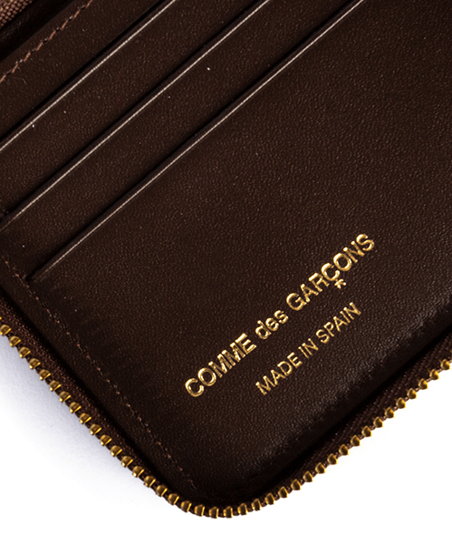 Brown Embossed Logotype Wallet