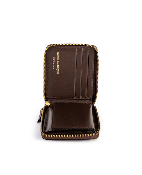 Brown Embossed Logotype Wallet