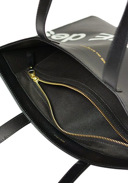Black Huge Logo Tote