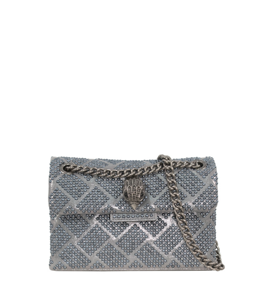 Silver Pochettes Fabric Mini Kensington