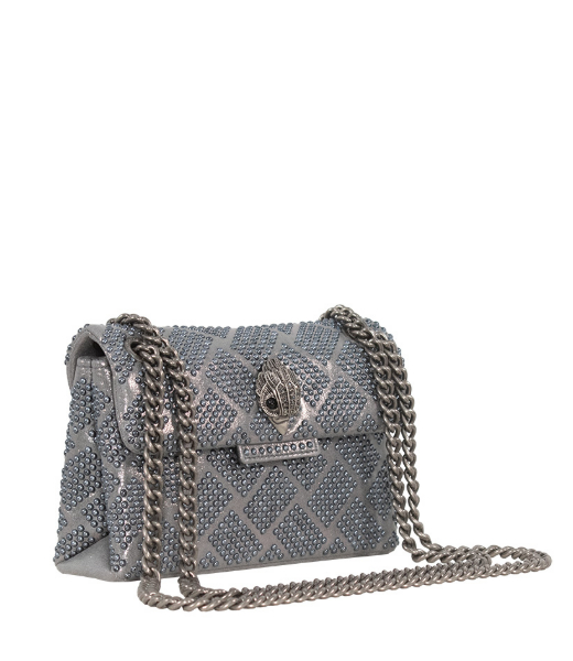 Silver Pochettes Fabric Mini Kensington