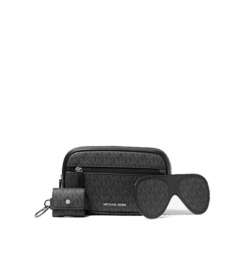 Black Logo Flight Travel Box Kit