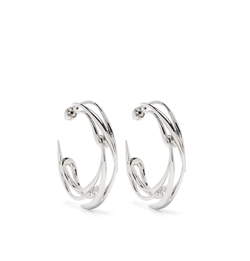 Silver Thorn Earring
