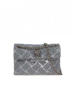 Silver Pochettes Fabric Mini Kensington