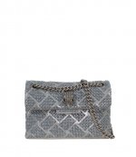 Silver Pochettes Fabric Mini Kensington